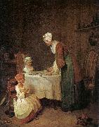 Jean Baptiste Simeon Chardin Grace before a Meal France oil painting reproduction
